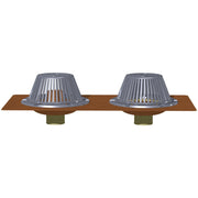 Commercial Bottom Outlet Roof Drain with Overflow - Roof Drains w/ Overflow