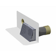 TPO or PVC-Clad Stainless Steel Through Wall Parapet Roof Drain with Overflow - Parapet Drains & Scuppers