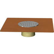 5" Thin Membrane Deck Drain - Copper Deck & Balcony Drains